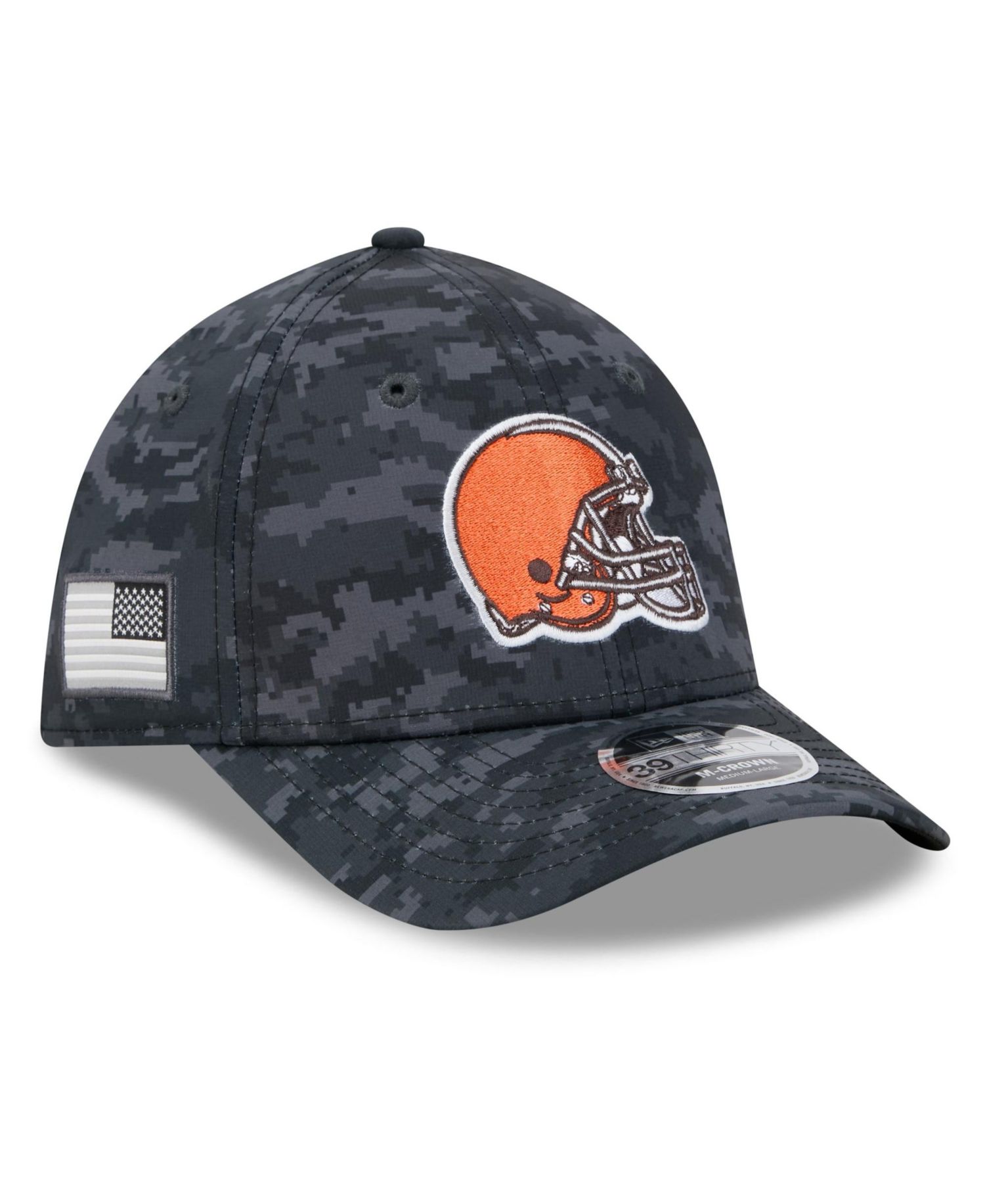Men's Black Cleveland Browns 2026 Salute to Service 39THIRTY Flex Hat