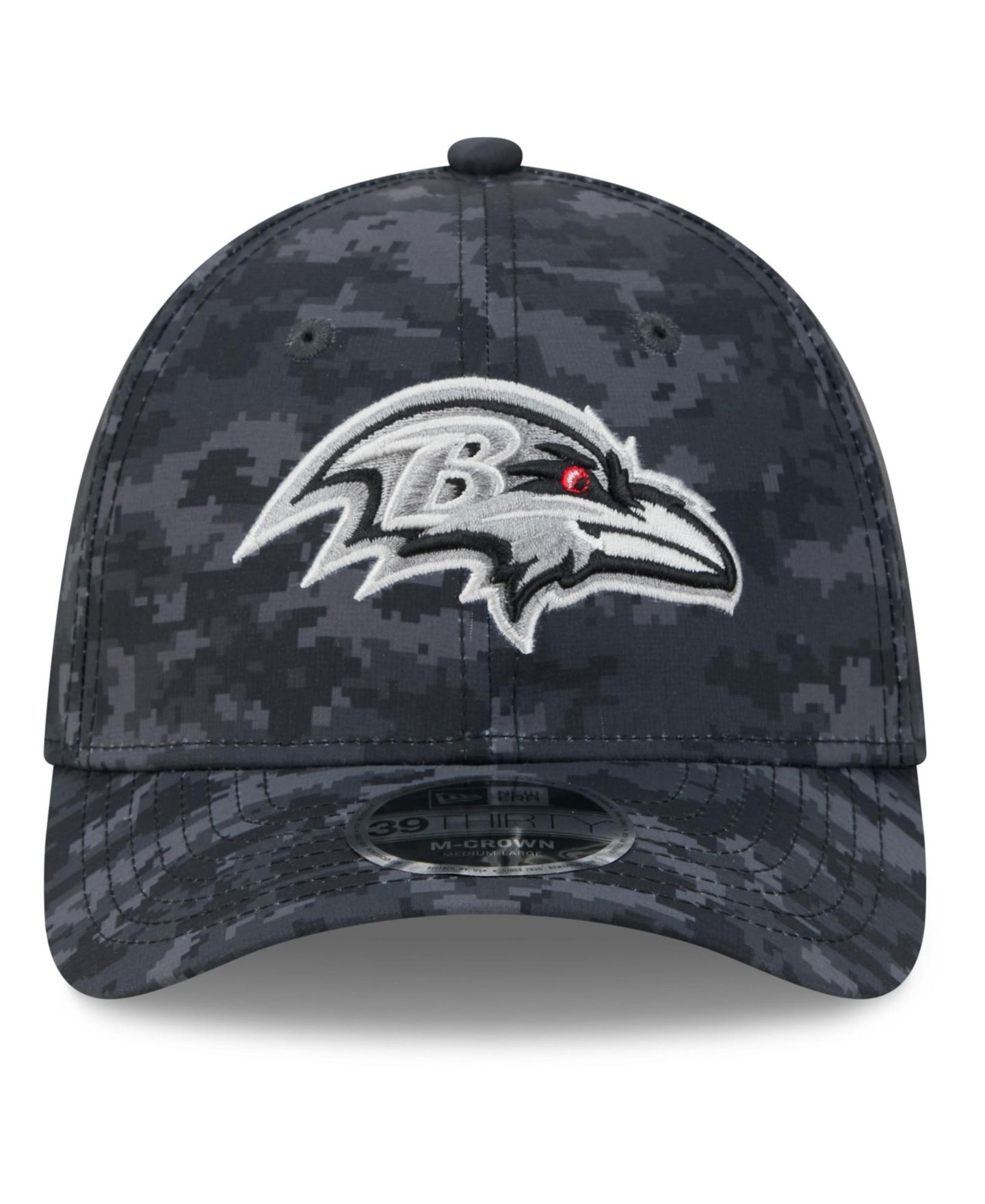 Мужская кепка New Era Baltimore Ravens 2026 Salute to Service 39THIRTY Flex, Black — фото 2