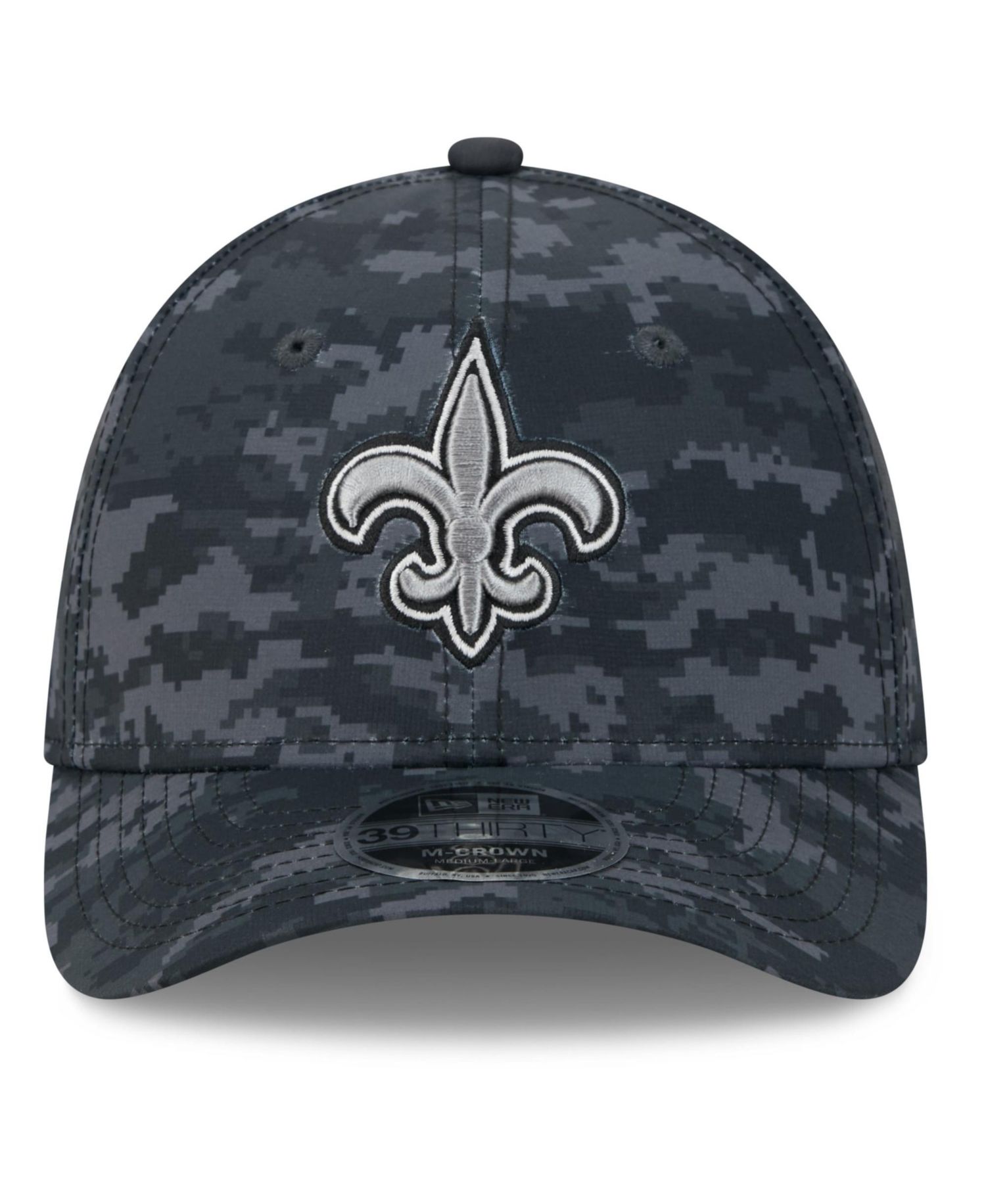 Men's Black New Orleans Saints 2026 Salute to Service 39THIRTY Flex Hat