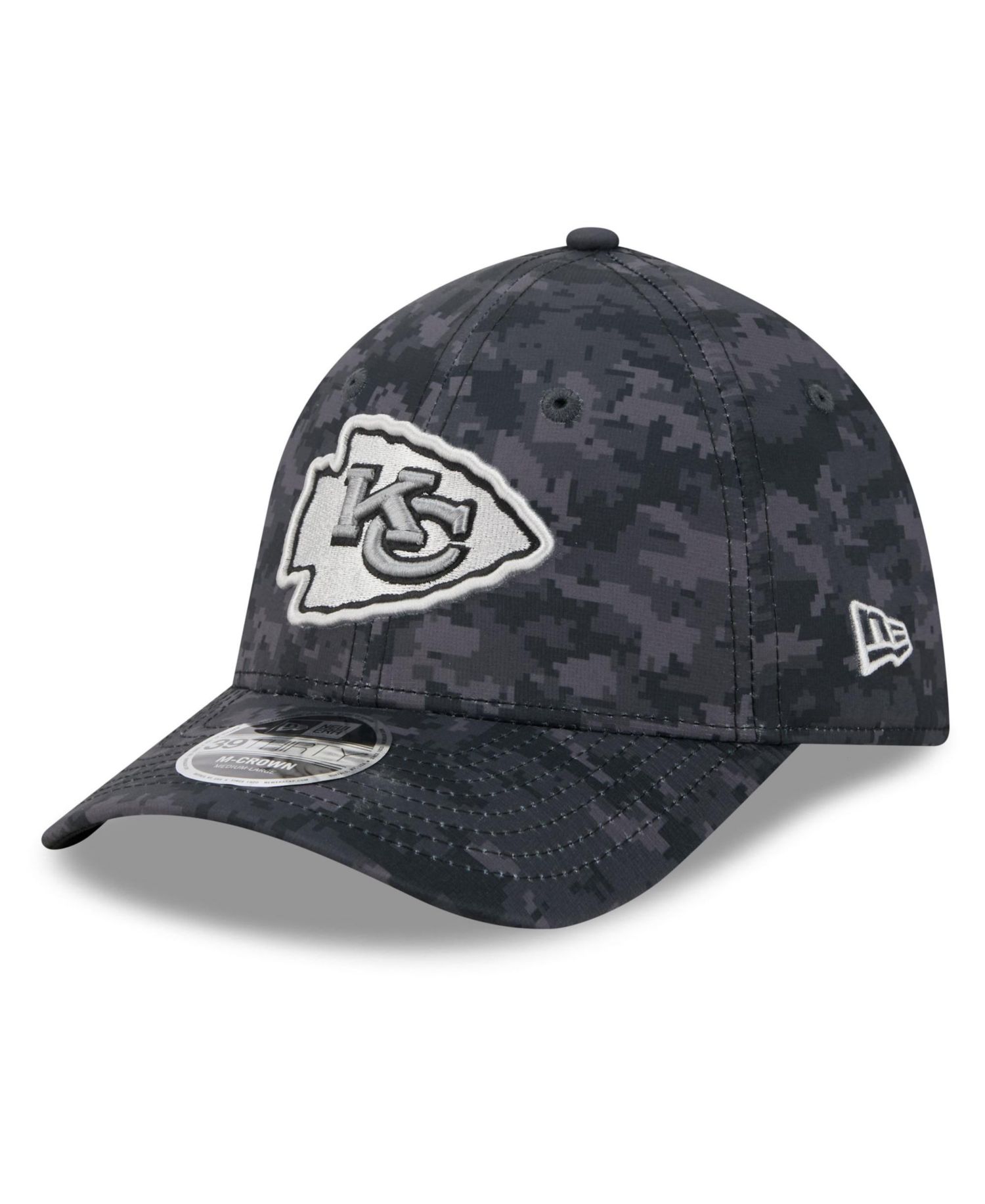 Men's Black Kansas City Chiefs 2026 Salute to Service 39THIRTY Flex Hat