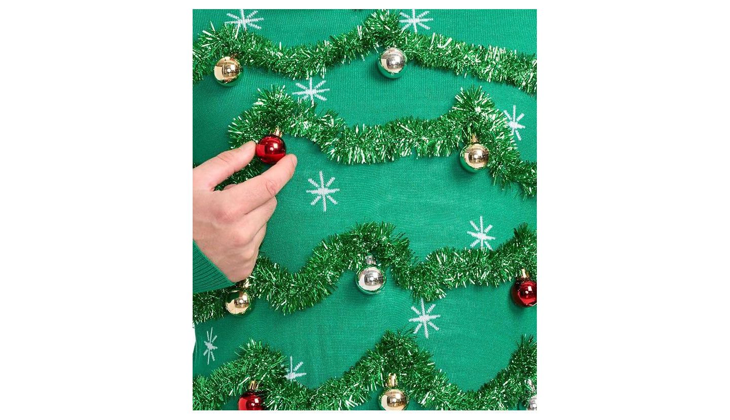 Мужской свитер Tipsy Elves Tacky Tinsel, цвет: Gaudy Garland — фото 3