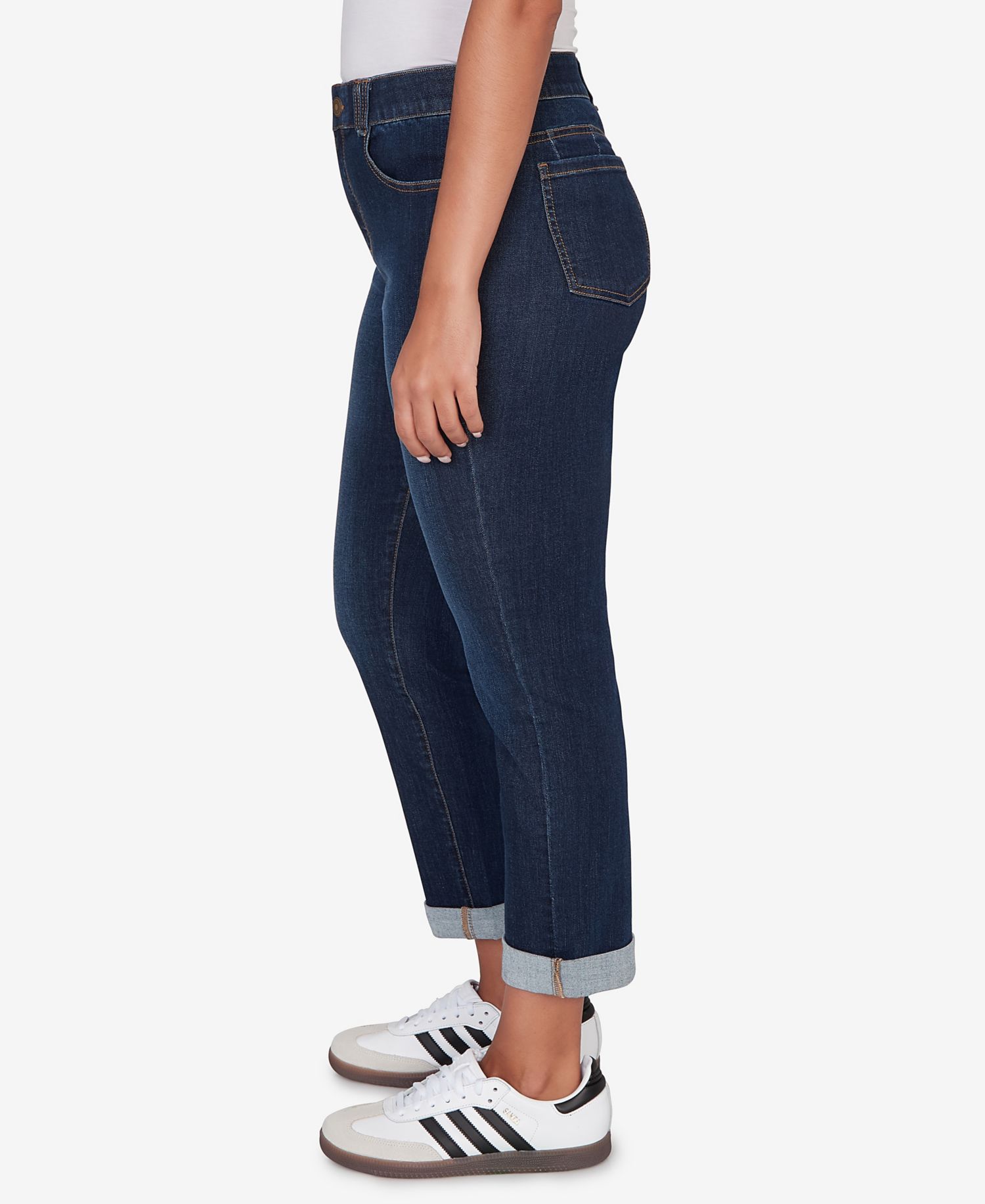 Petite Straight-Leg High-Rise Jeans