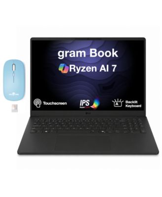 gram Book Laptop 16.0 WUXGA Display (Ryzen AI 7 445, 16GB, 1TB SSD, Win 11 Home) DKZ Wireless Mouse