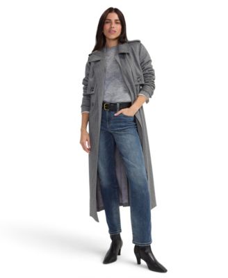 Women's Belted Double-Breasted Trench Coat