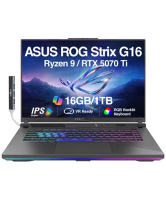 Asus Rog Strix G16 16.0 Rtx 5070 Ti Ryzen 9 8940hx Vr Ready Laptop