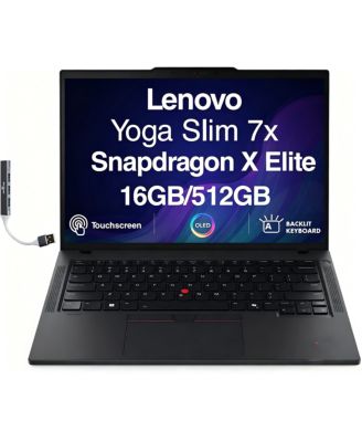 Yoga Slim 7x 83EDCTO1WWUS1  Laptop, Snapdragon X Elite, 16GB, 512GB SSD, 14.5 Touch2944x1840, Win 11 Pro