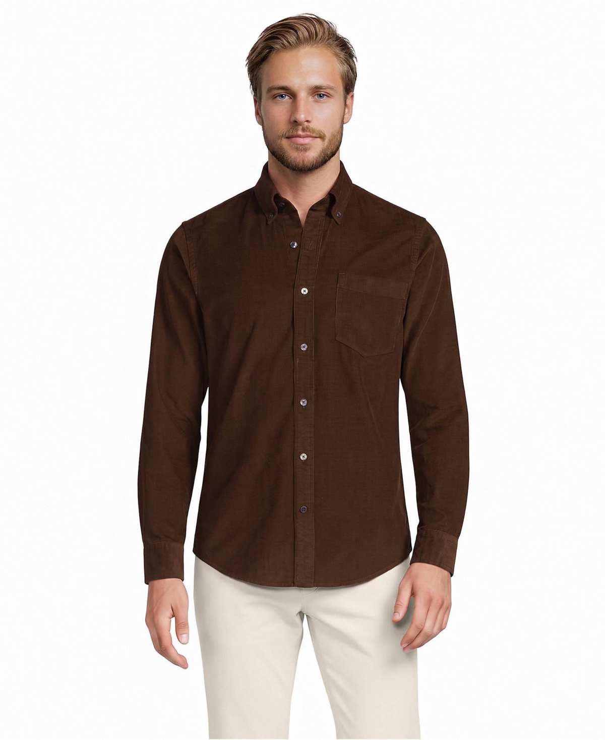 Lands' End Men's Pinwale Corduroy Shirt