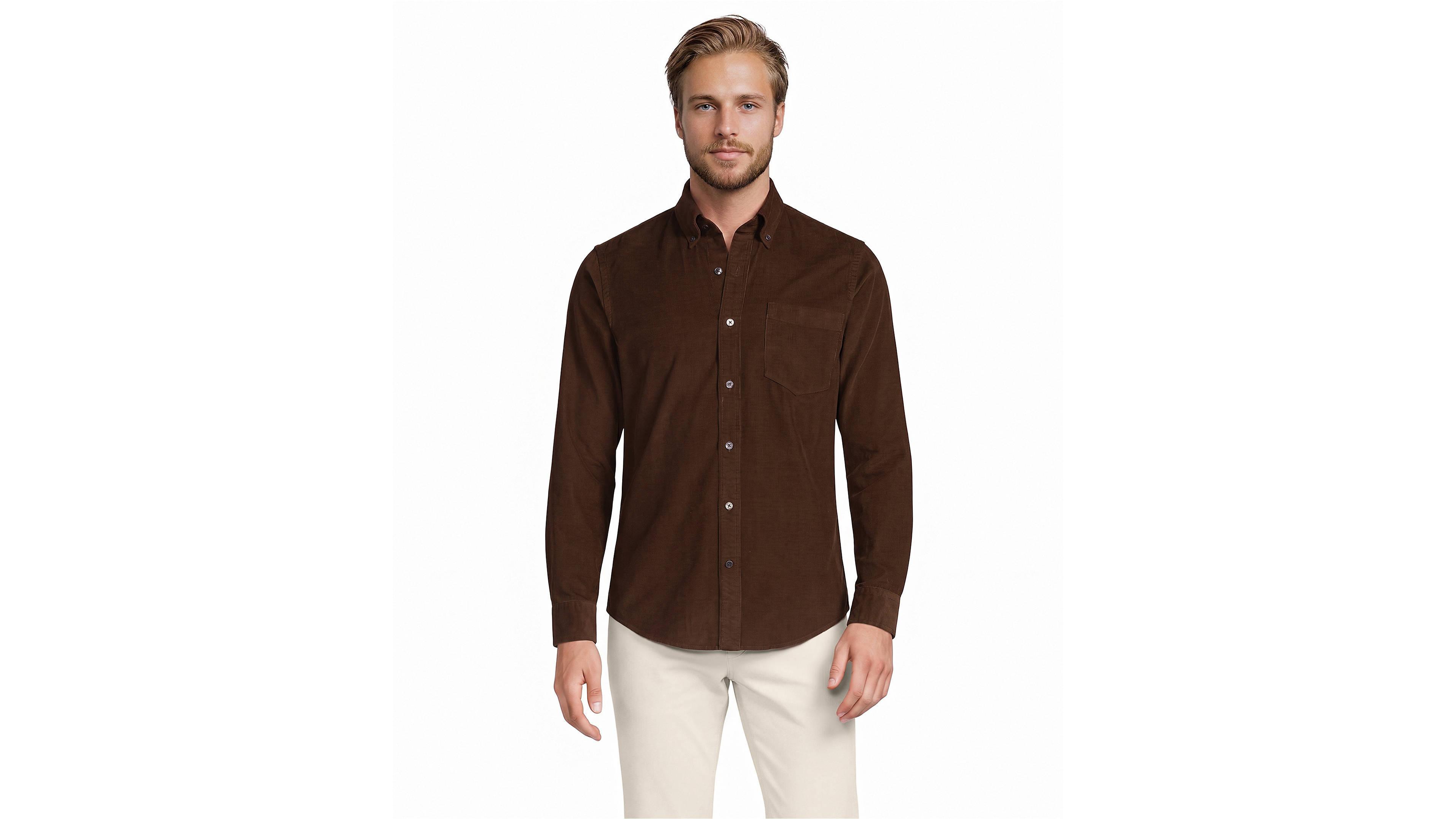 Lands' End Men's Pinwale Corduroy Shirt