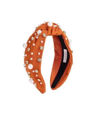 Girls' Spice Pearl Detail Satin-Lined Headband