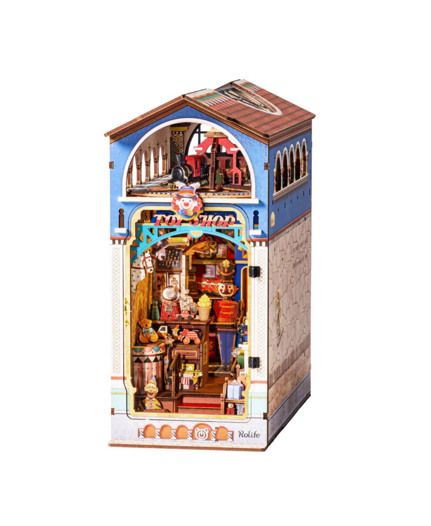 Детские игрушки Robotime Vintage Toy Shop 3D Wooden Puzzle Kit, от 14 лет — фото 1