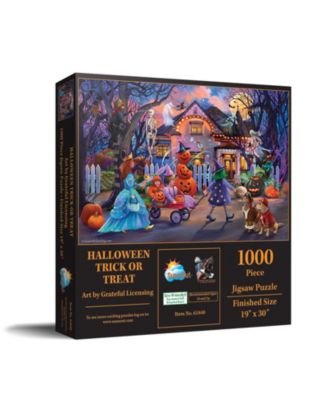 Halloween Trick or Treat 1000-Piece Interlocking Jigsaw Puzzle, Ages 15+