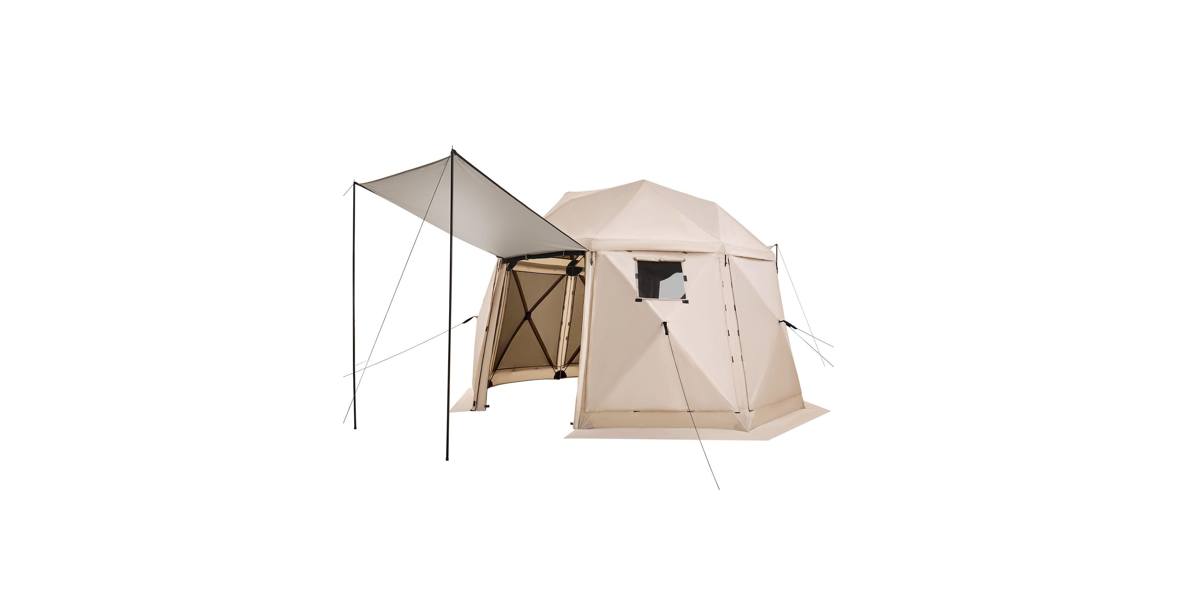 Sevorley Outdoor Canopy Shelter, Carry Bag, Pop-Up Setup, 8-10 Person, 12 x 12 ft for Camping, Travel and Outdoor Activities