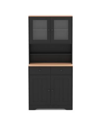 Pantry Cabinet with 2 Removable Shelves