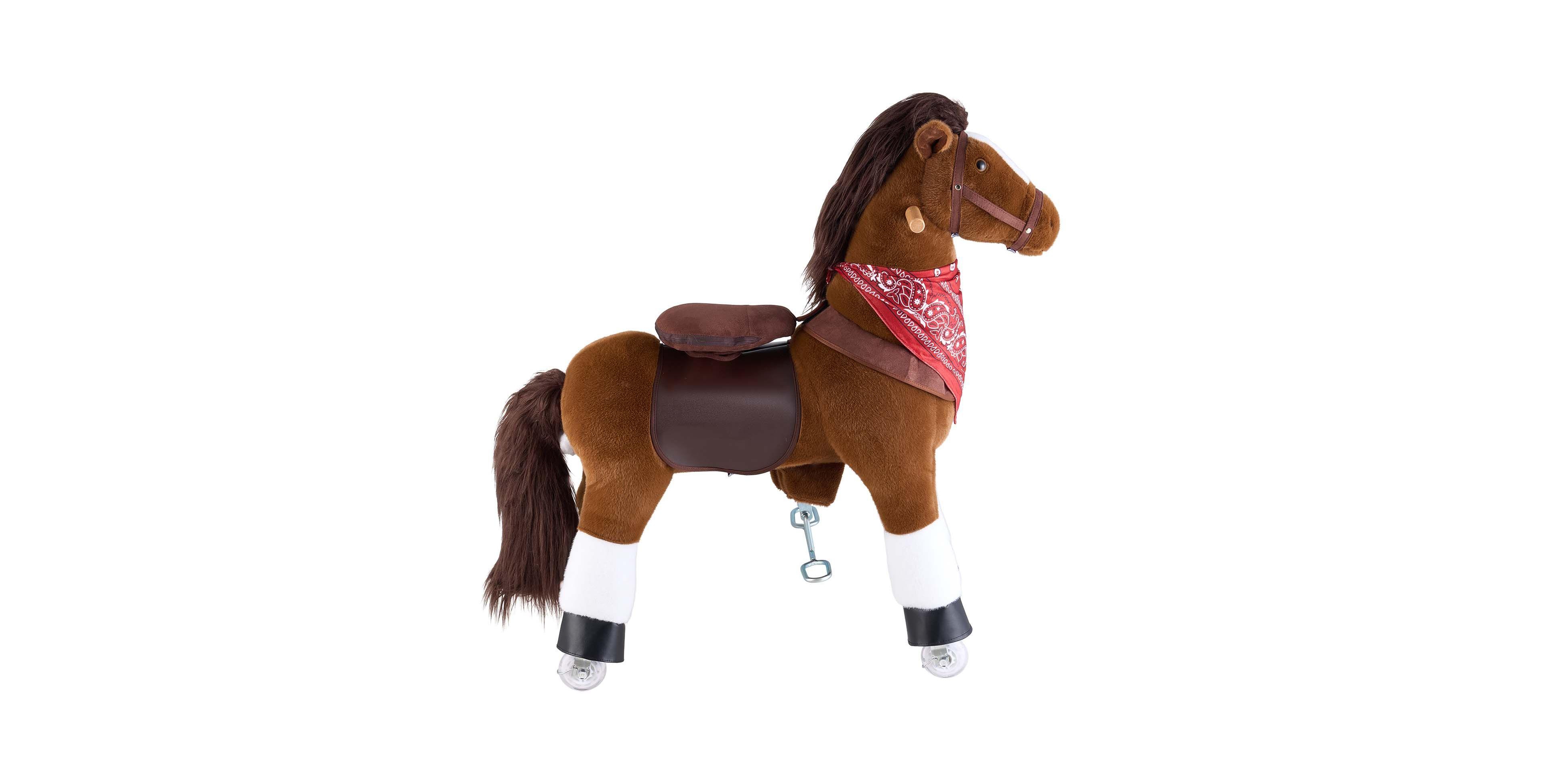Sevorley Wheeled Ride-On Horse with 176 lb Capacity, Ages 6+