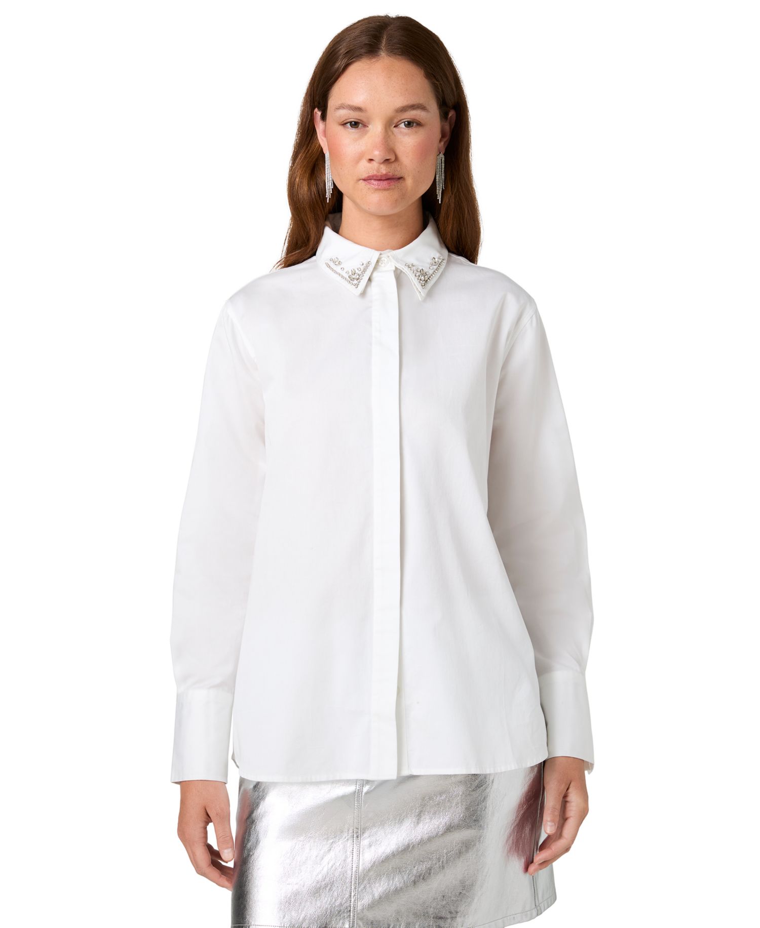 Women's Alexis Long-Sleeve Embellished Blouse