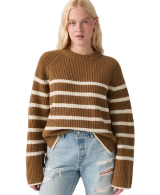 Women's Frida Long-Sleeve Crewneck Stripe Sweater