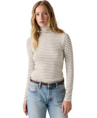 Women's Hayes Long-Sleeve Slim-Fit Turtleneck T-Shirt