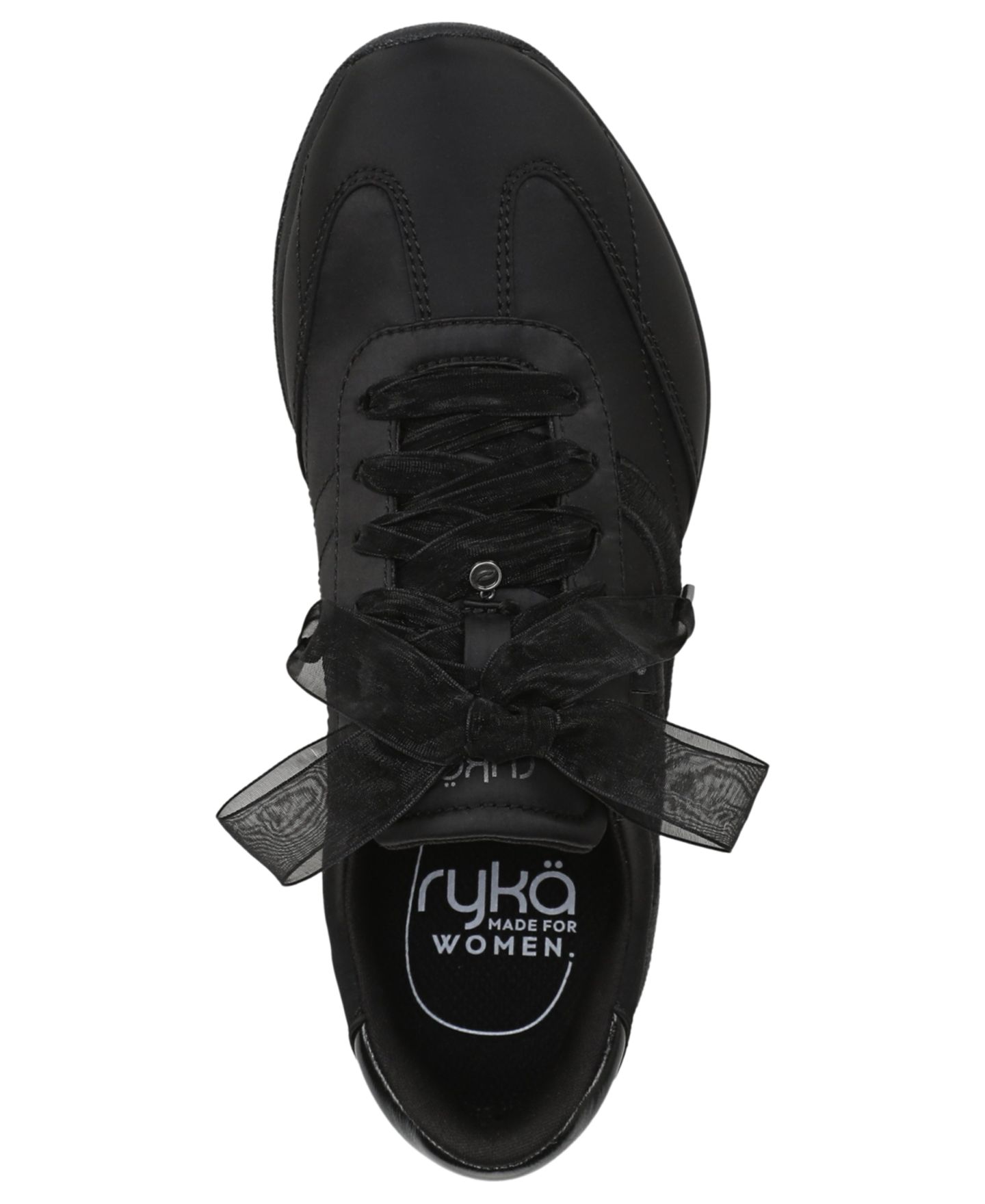 Женские кроссовки Ryka Era Luxe с поддержкой свода стопы на шнуровке, цвет: Чёрный атласный — фото 4