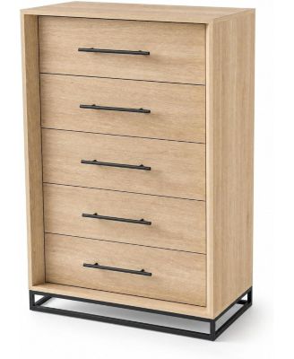 PB+MDF Large Bevel Angle 5 Drawer Dresser TV Stand