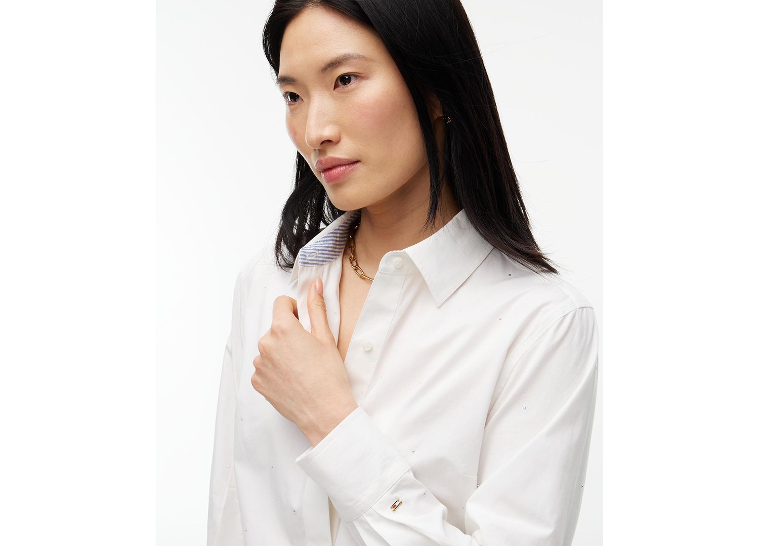 Women's Long-Sleeve Boxy Poplin Shirt