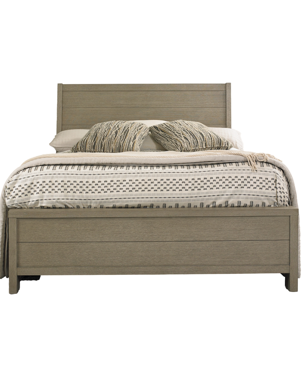Furniture Cairo Full Wood Panel Bed