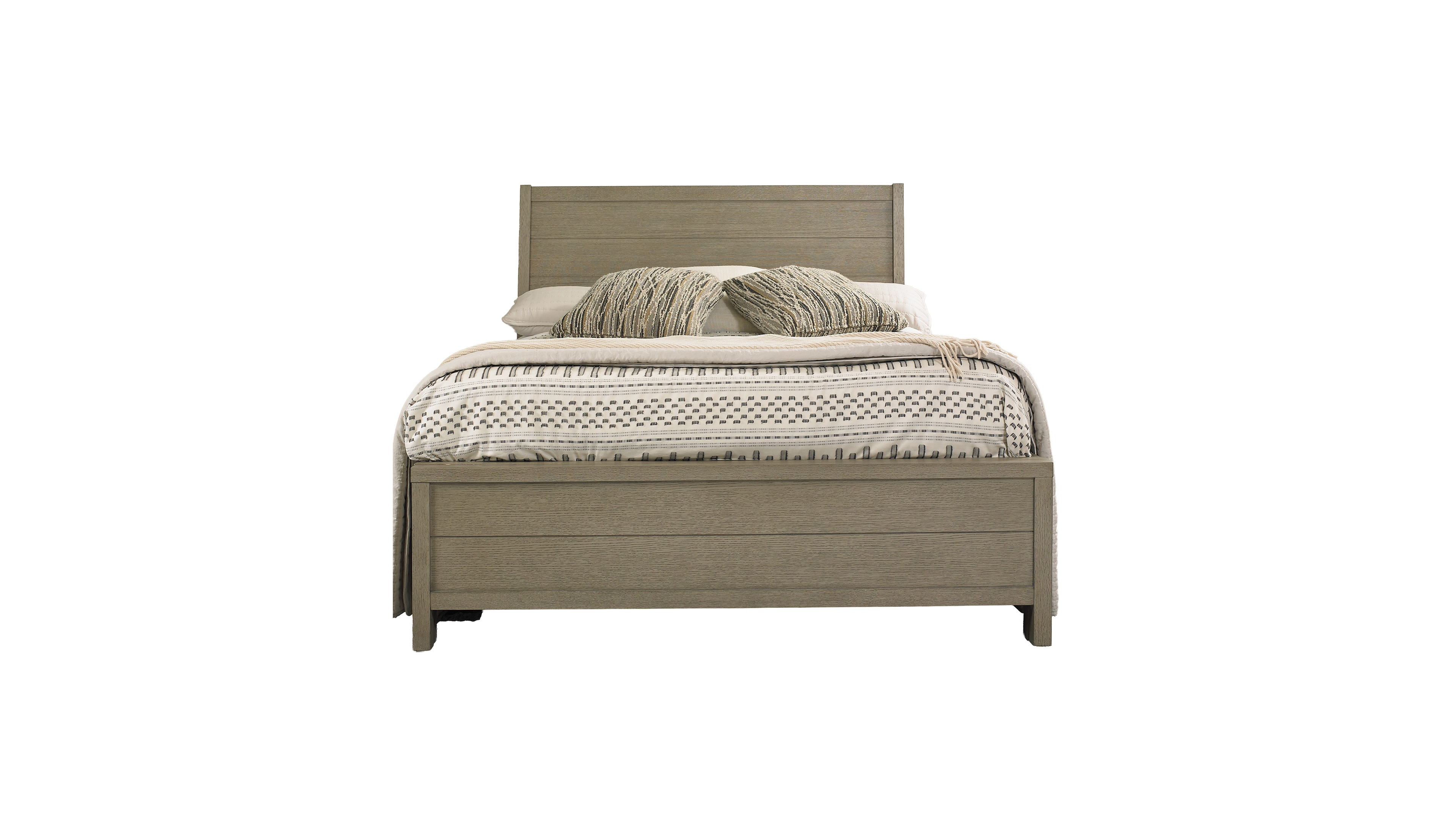 Furniture Cairo Full Wood Panel Bed