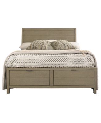 Furniture Cairo King Wood Storage Bed