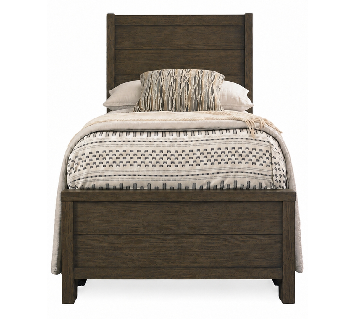 Furniture Cairo Twin Wood Panel Bed