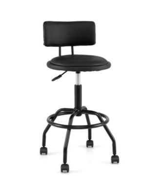 Modern Swivel Height Adjustable Bar Stool with Backrest