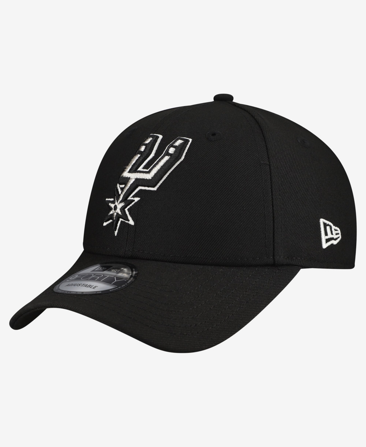 New Era Men's Black San Antonio Spurs Team 9FORTY Adjustable Hat