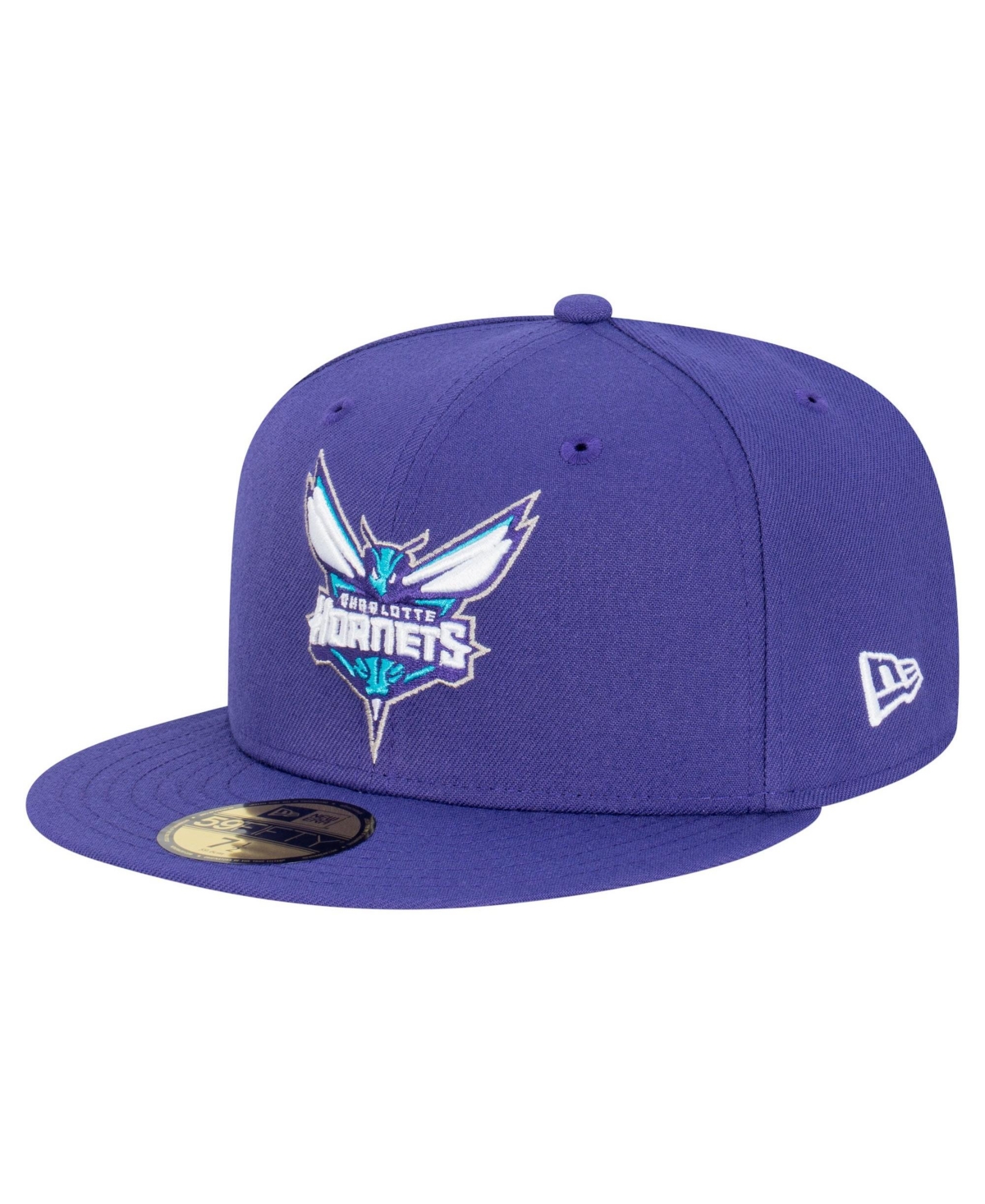 New Era Men's Purple Charlotte Hornets Team 59FIFTY Fitted Hat