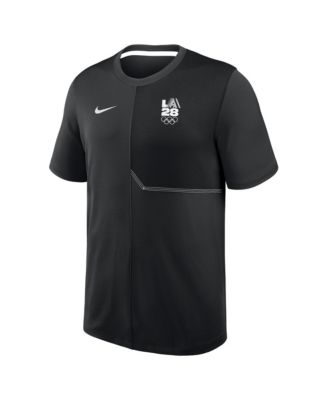 Men's  Black LA28 Sideline UV Dri-FIT Coaches Shirt