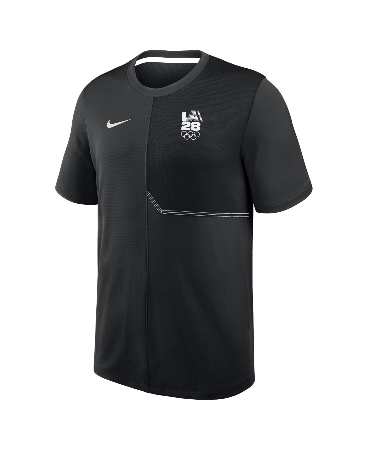 Мужская рубашка Nike Black LA28 Sideline UV Dri-FIT Coaches — фото 1