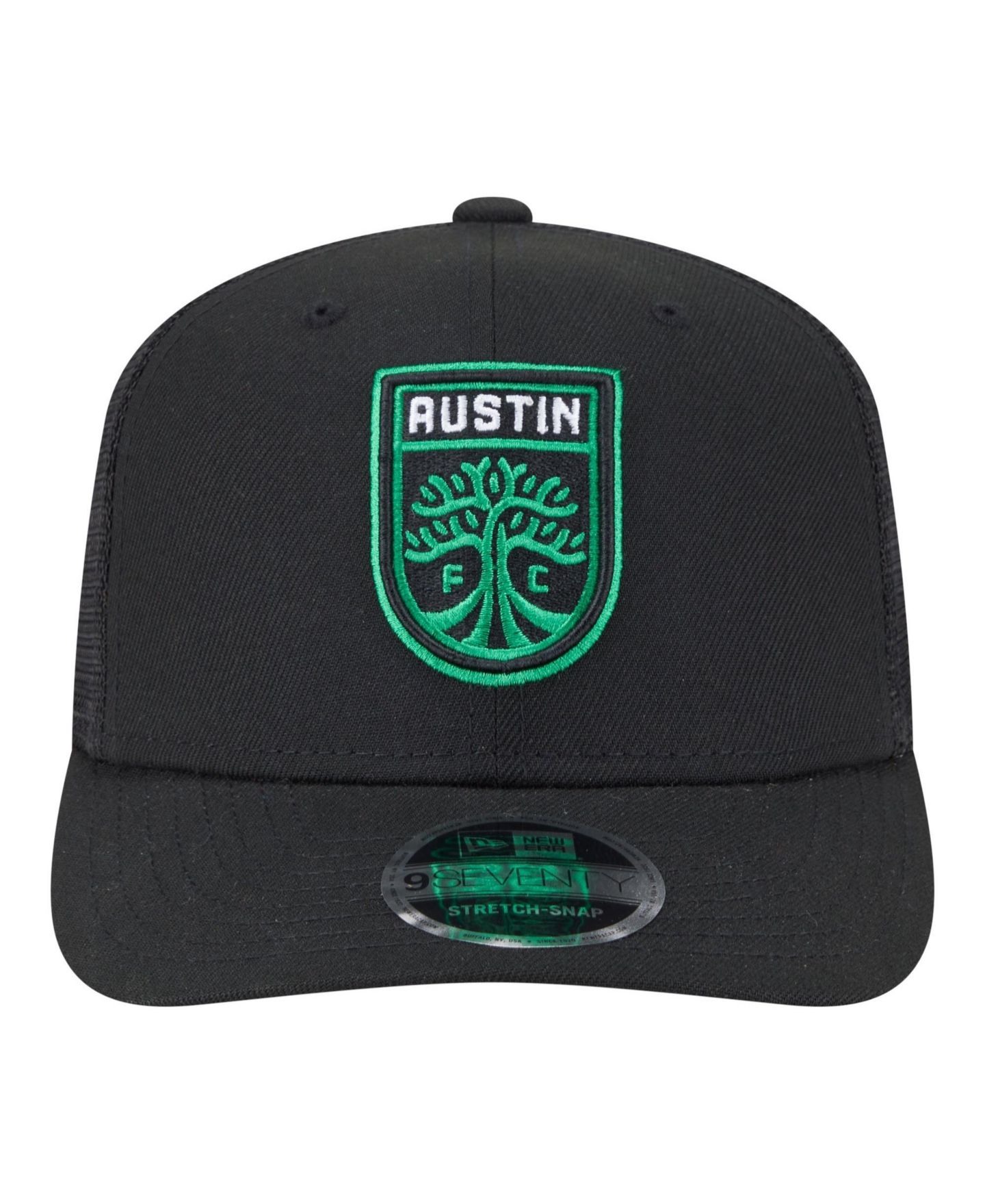 Мужские головные уборы New Era Black Austin FC Jersey Hook 9SEVENTY Adjustable Hat — фото 2