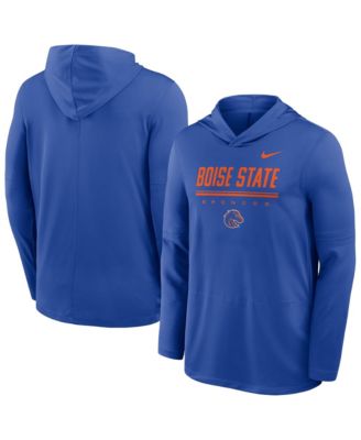 Men's Royal Boise State Broncos 2026 Sideline Dri-FIT Lightweight Hooded Top