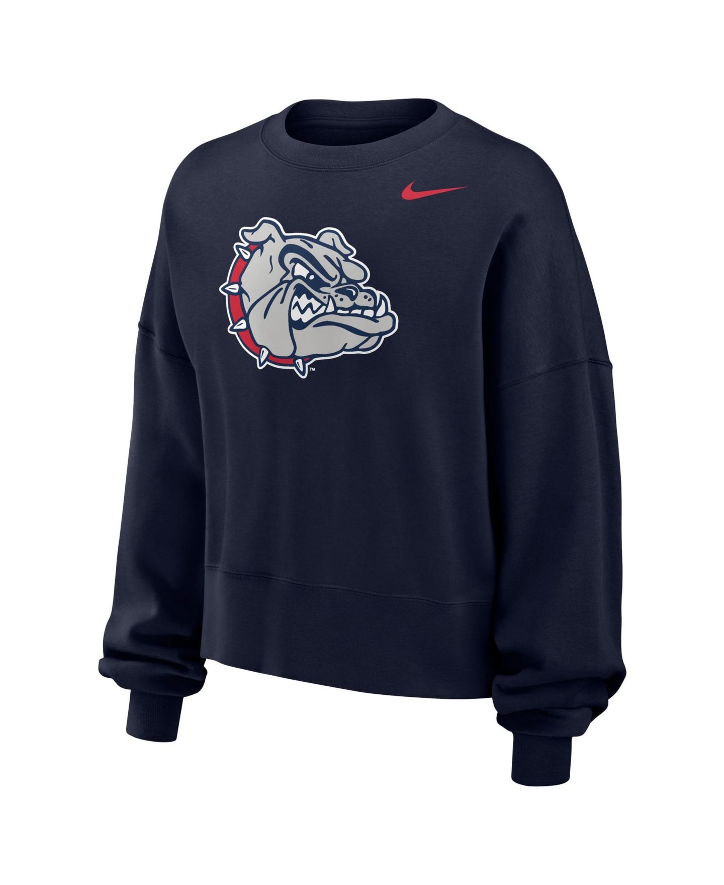 Женская толстовка Nike Navy Gonzaga Bulldogs Phoenix Fleece Pullover — фото 2