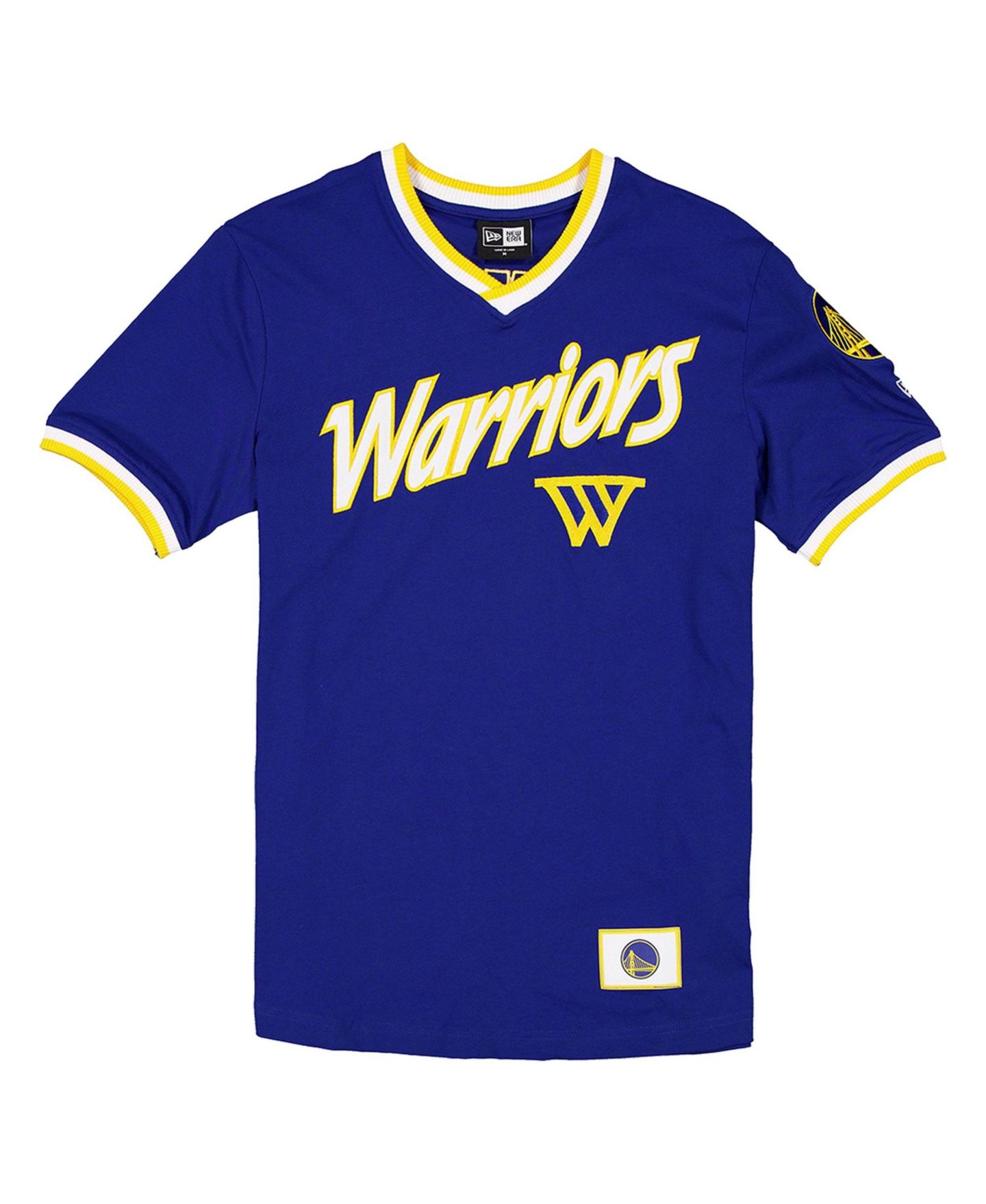 Топ New Era Royal Golden State Warriors Sport Classics Capsule V-Neck Fashion Jersey — фото 1