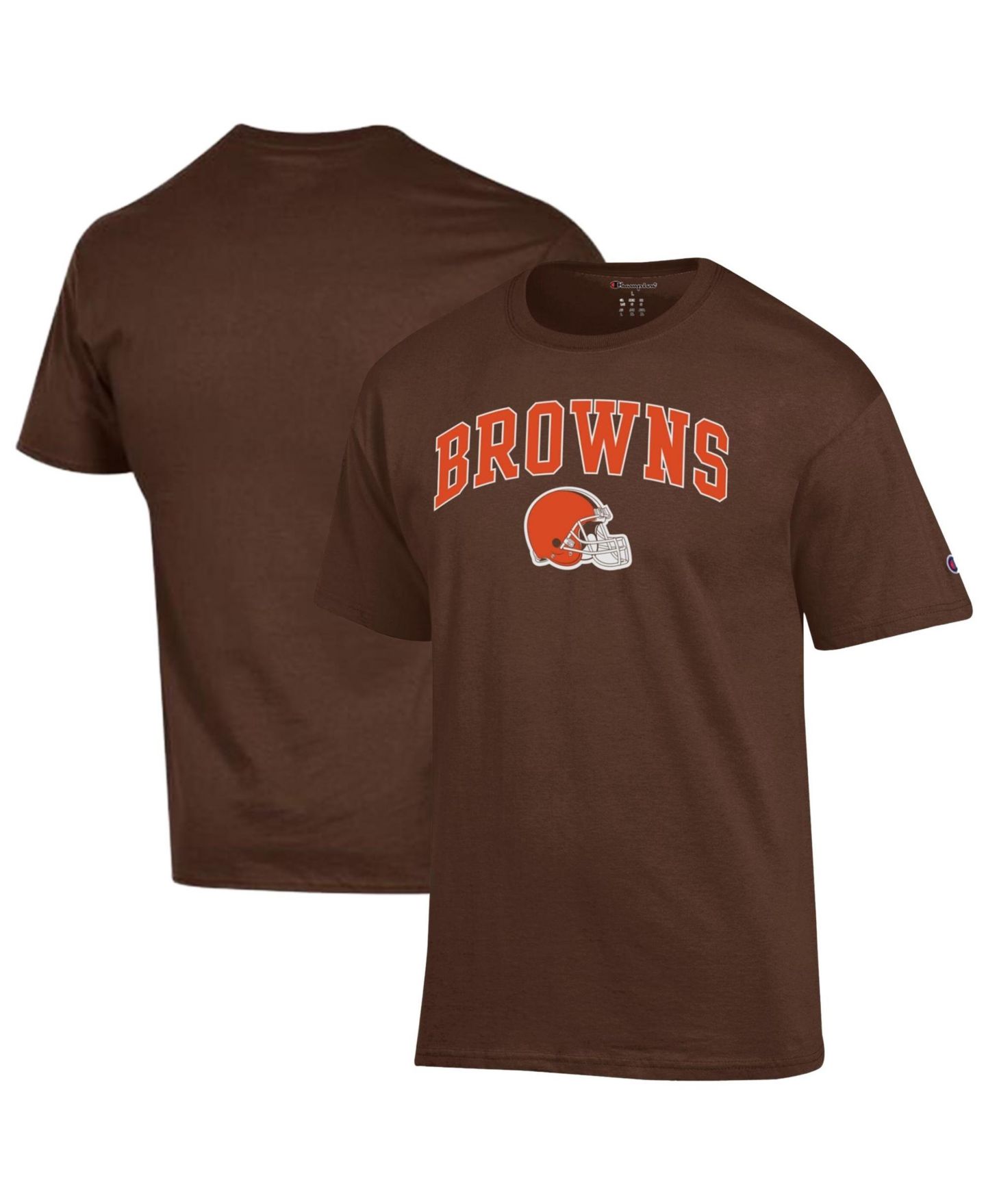 Мужская футболка Champion Brown Cleveland Browns Arch Over Logo — фото 1