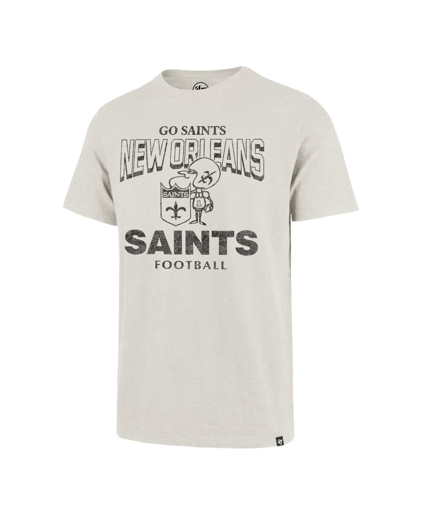 Мужская футболка '47 Brand Natural New Orleans Saints Head On Scrum Slub — фото 2