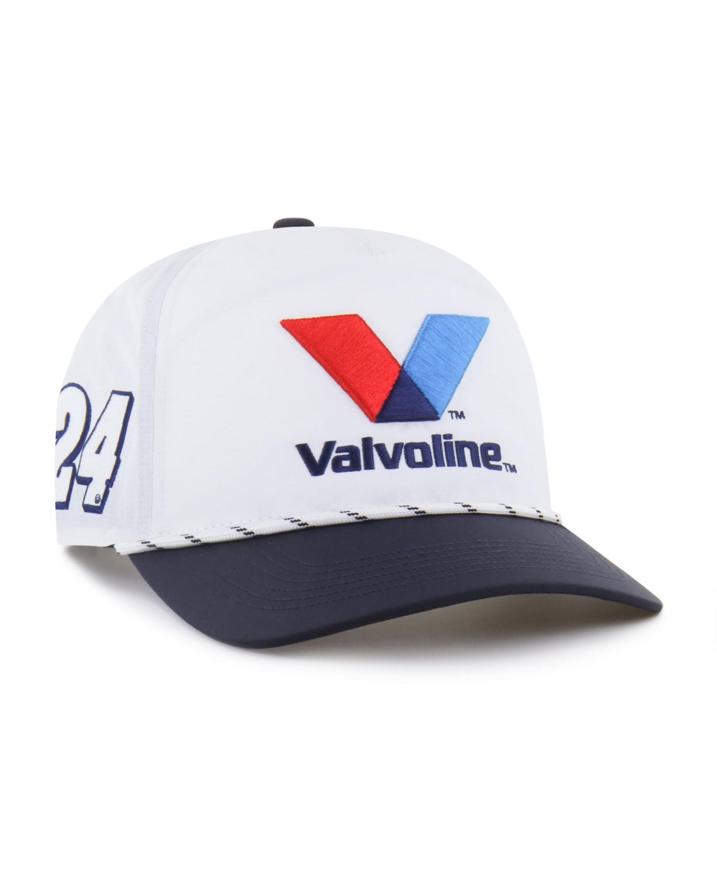 Мужская кепка '47 Brand White William Byron Driver Hitch Rope brrr° Adjustable Hat — фото 1