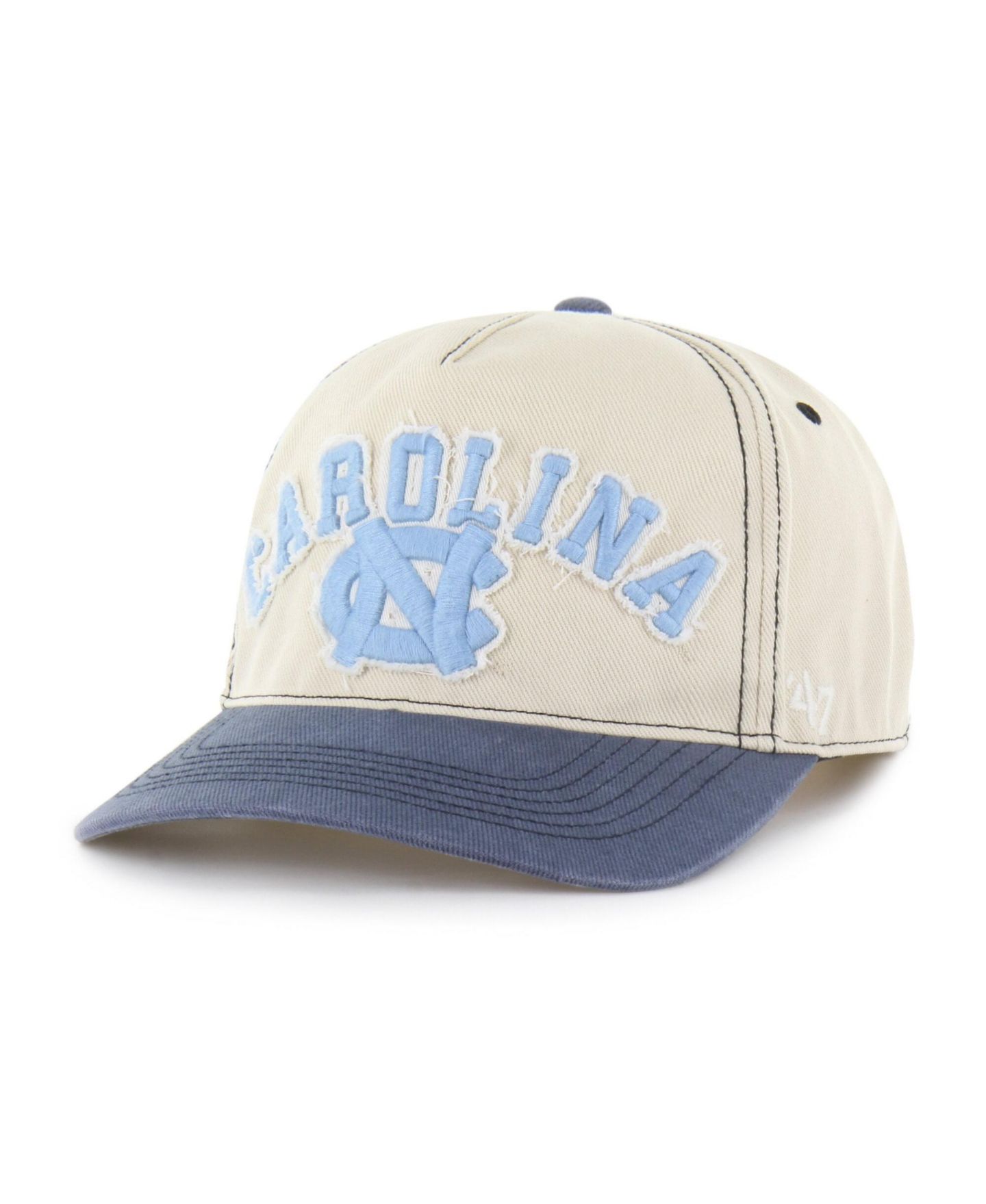Головные уборы '47 Brand Tan/Navy North Carolina Tar Heels Well-Worn Calderwood Hitch Adjustable Hat — фото 2