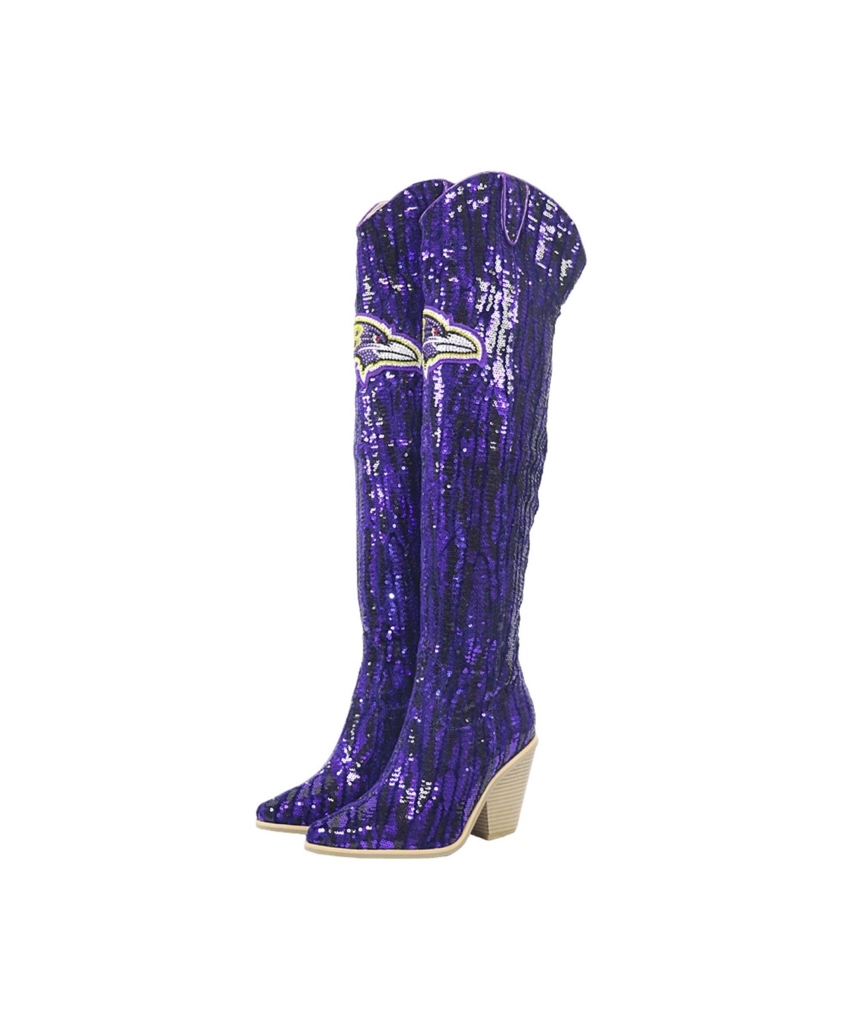 Fabgating By Cuce Women's Over-the-Knee Sequin Western Pointed-Toe Boots