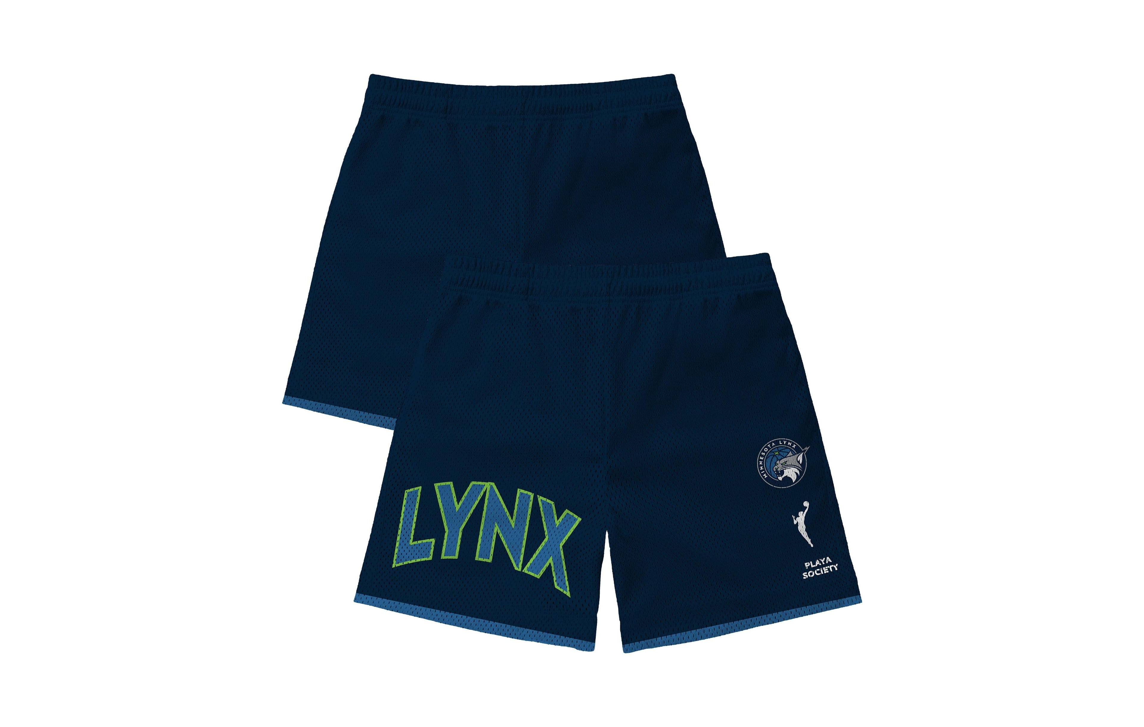 Playa Society Men's Minnesota Lynx Mesh Sublimated Graphics Shorts, 5.5" Inseam