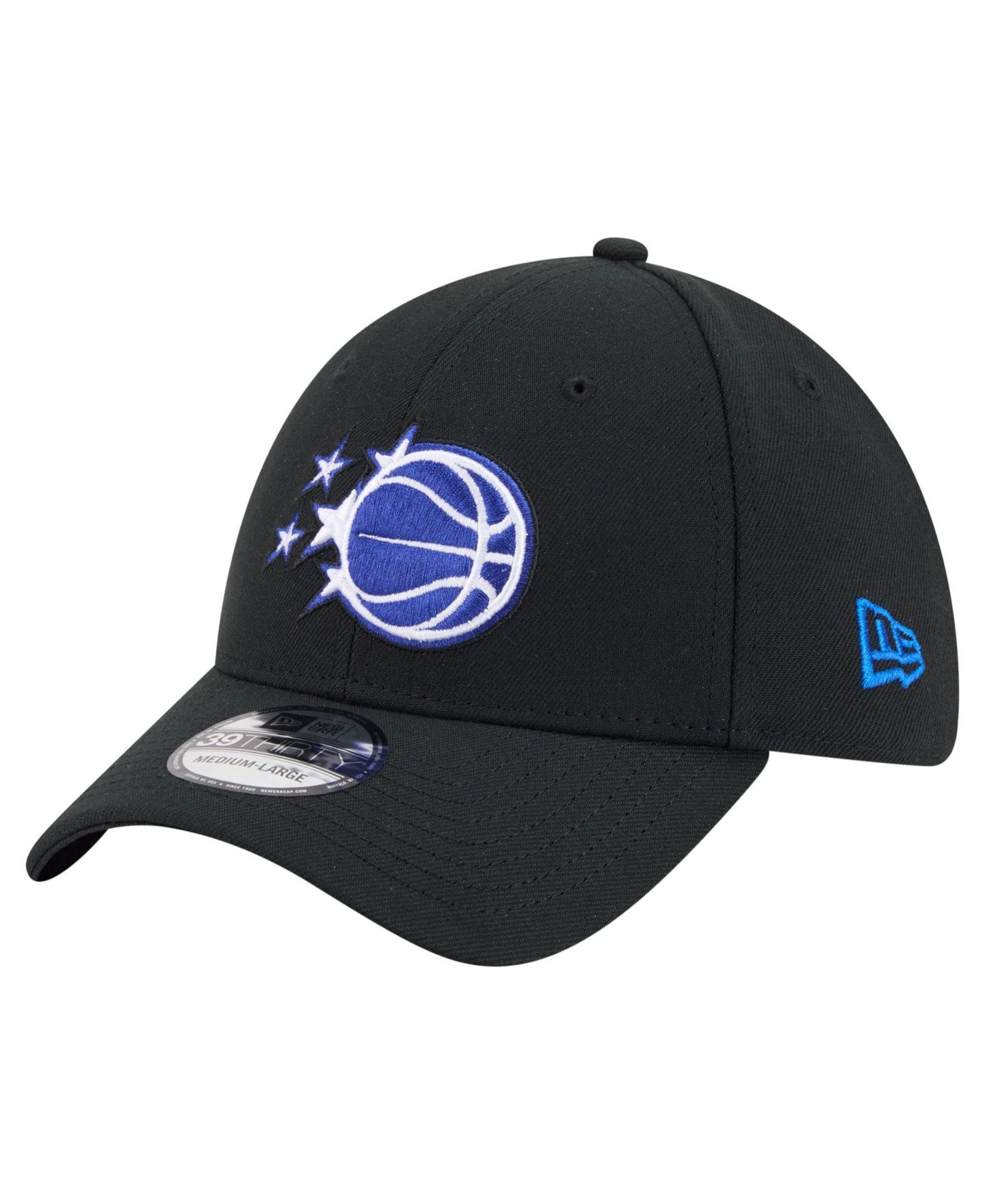 Мужская кепка New Era Black Orlando Magic 39THIRTY Flex Hat — фото 1