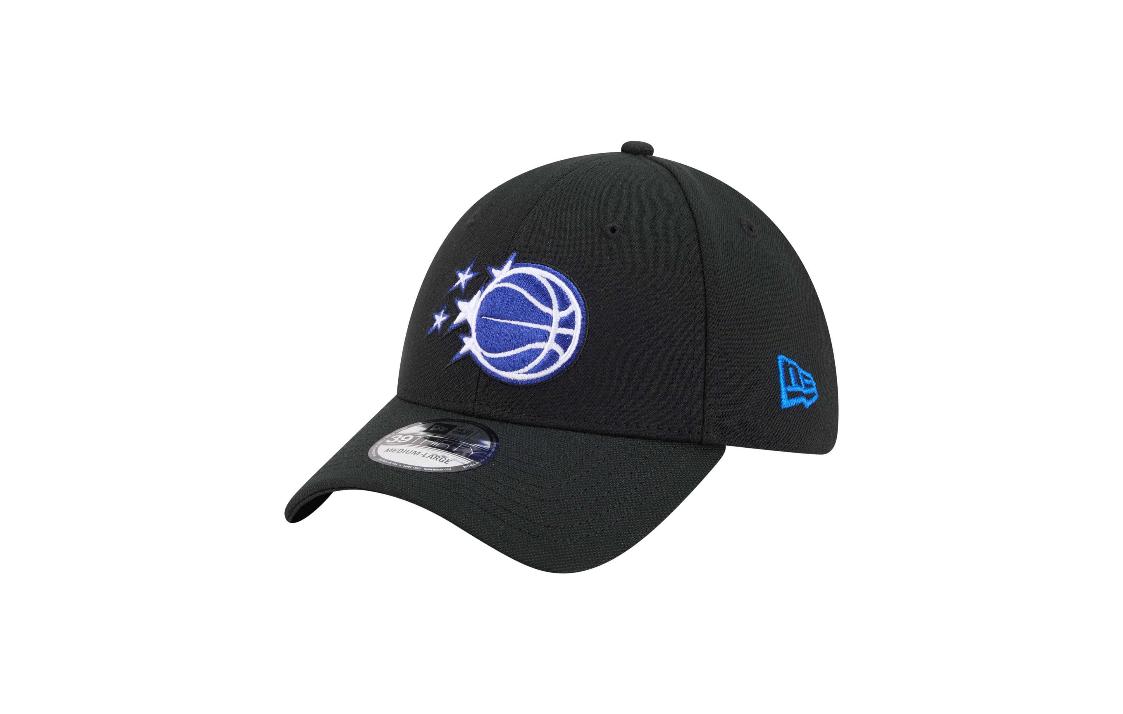 New Era Men's Black Orlando Magic 39THIRTY Flex Hat
