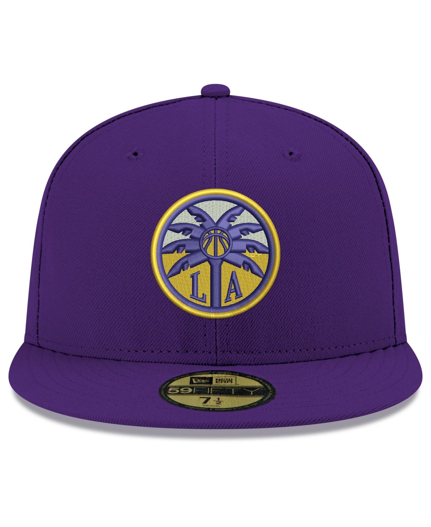 Мужская кепка New Era Purple Los Angeles Sparks Team 59FIFTY Fitted Hat — фото 2
