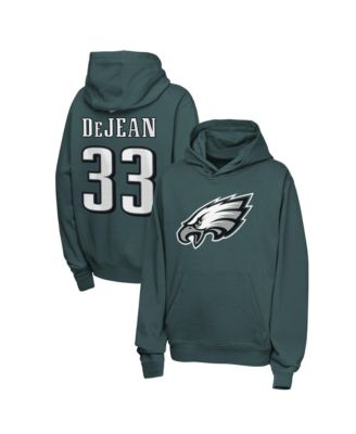 Big Boys and Girls Cooper DeJean Midnight Green Philadelphia Eagles Name & Number Club Fleece Hoodie