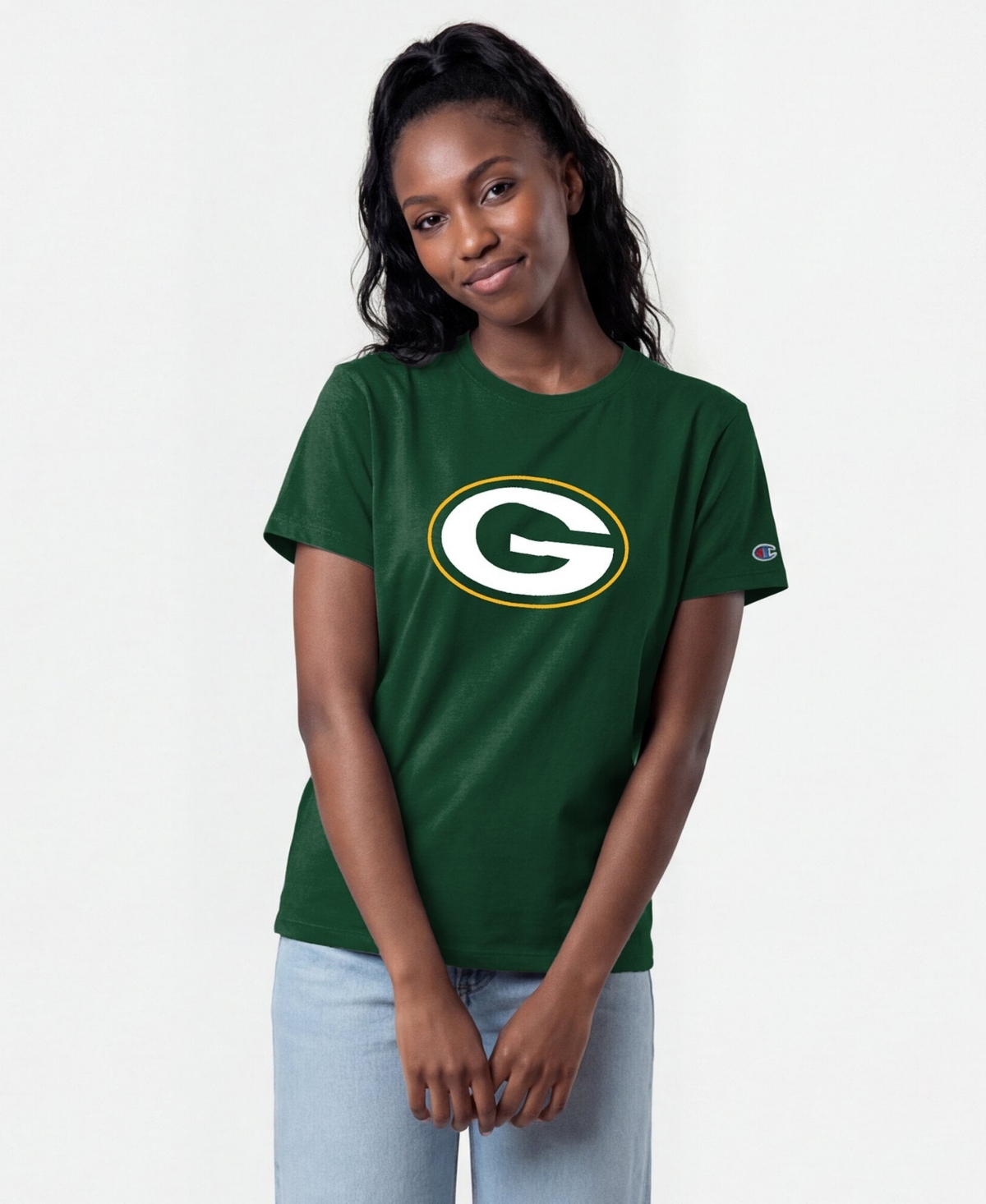 Champion Women's Green Bay Packers Graphic T-Shirt - Green