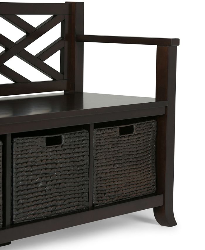 Furniture Kramer Entryway Storage Bench, Quick Ship Macy's