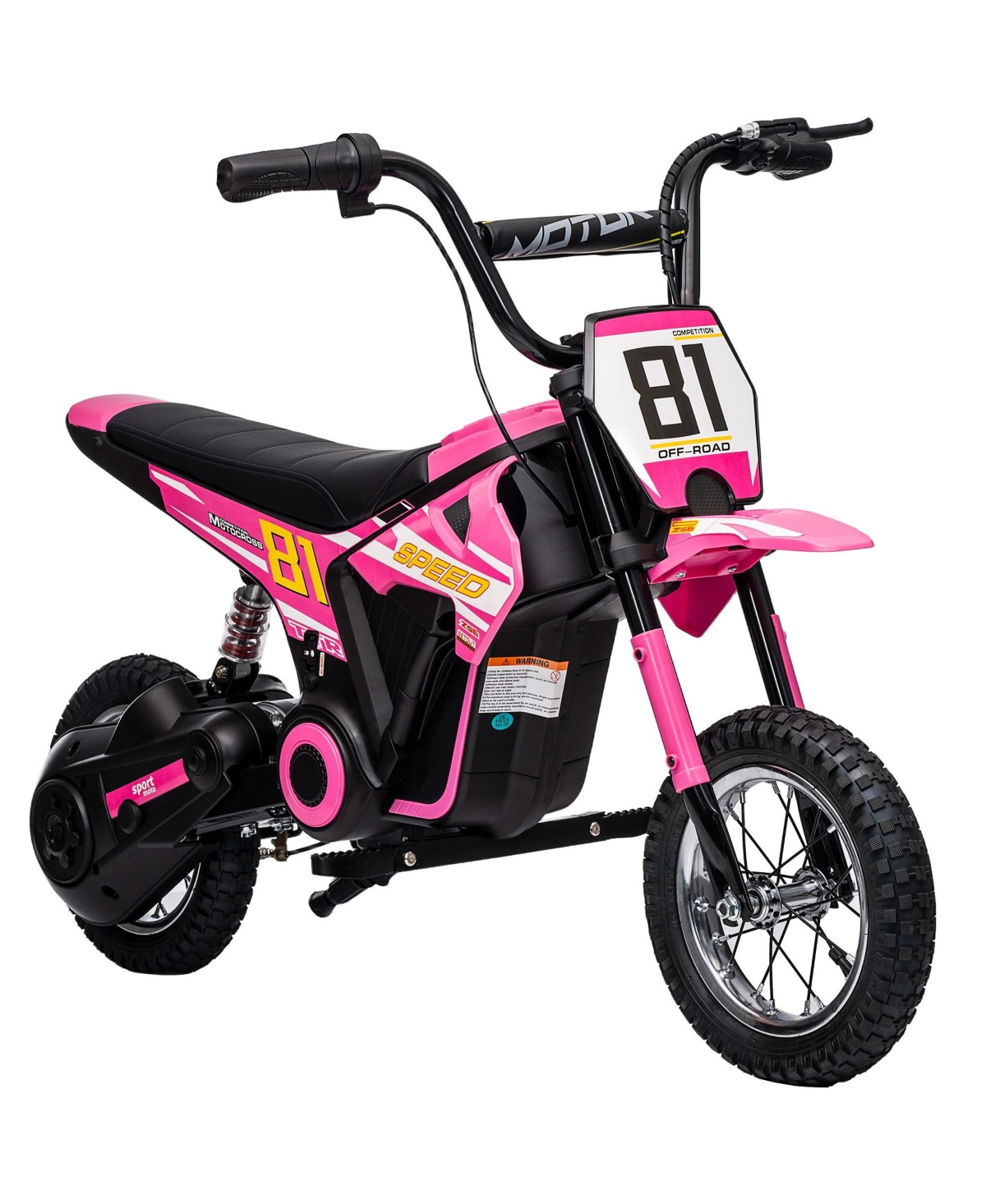 Sevorley Kids Ride-On Motorcycle, 24V for Supervised Play at Home - Pink